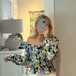 *BRAND NEW* Free People Long Sleeve Multi-Colored Top